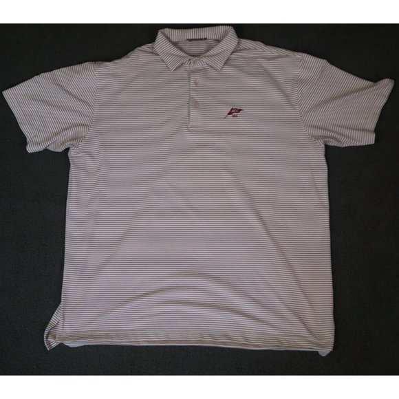 Peter Millar Summer Comfort Golf Polo Shirt Men's Size XL White Logo Embroidered - Picture 1 of 7